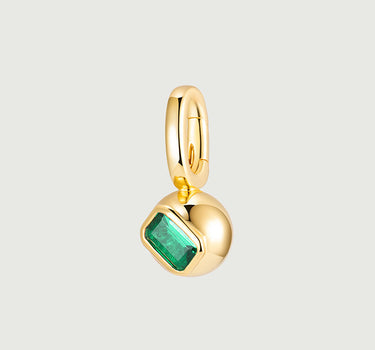 Geometry Emerald Sphere Pendant Charm