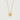 Gold pendant necklace with irregular textured design and lab-grown diamond