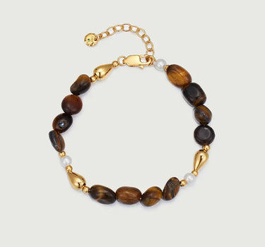 Golden Tiger's Eye Beaded Bracelet-obyjewelry