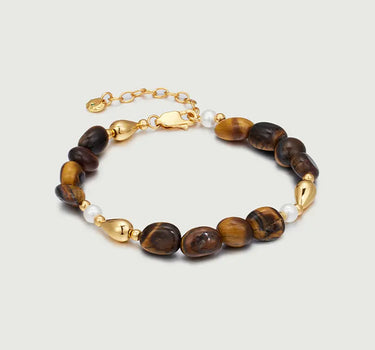 Golden Tiger's Eye Beaded Bracelet-obyjewelry