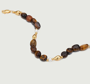 Golden Tiger's Eye Beaded Bracelet-obyjewelry