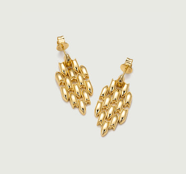 Gothic Windowpane Chain Earrings