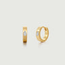 Halo Diamond Hoop Earrings