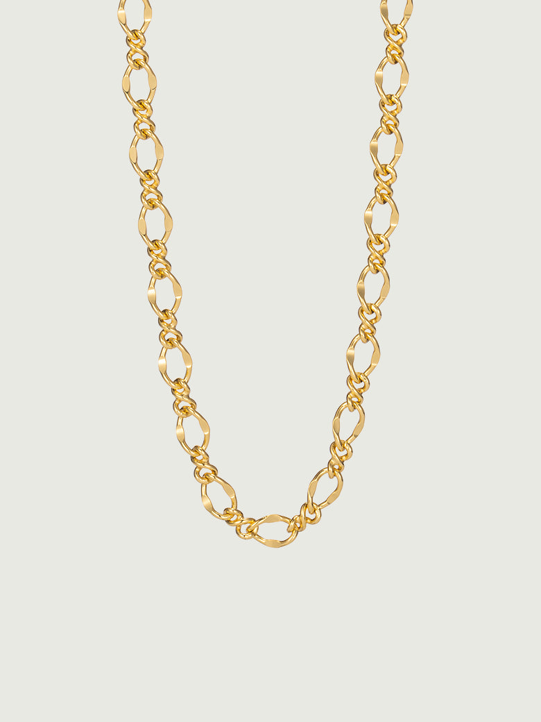 Infinity Link Chain - Elegant 18ct Gold Vermeil Accessory