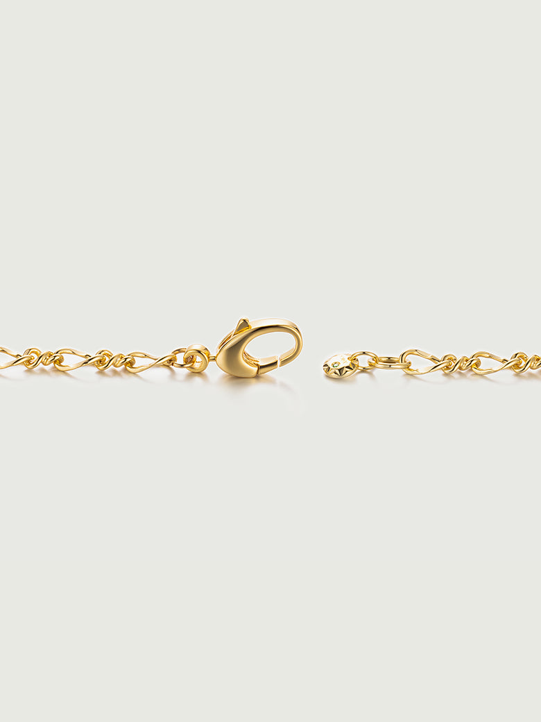 Infinity Link Chain - Elegant 18ct Gold Vermeil Accessory