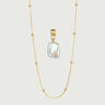 Initial Pearl Necklace Set