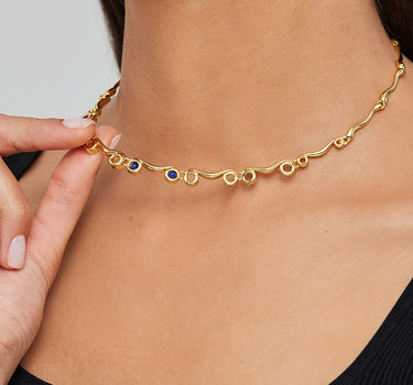 Ionic Order Gemstones Necklace