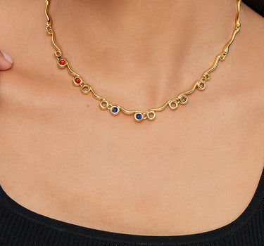 Ionic Order Gemstones Necklace