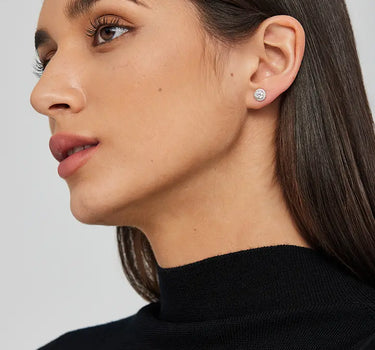 Lab Diamond Halo Earrings