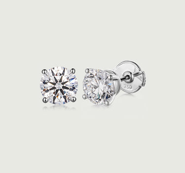 Lab Diamond Four Prong Earrings