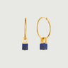 Lapis Lazuli Hoop Earrings