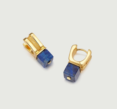 Lapis Lazuli Huggie Hoop Earrings