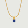 Lapis Lazuli Sanke Charm Necklace