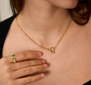 Link Wave Paperclip Necklace