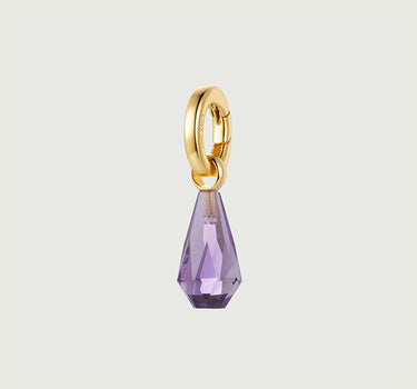 Lucky Charm Geometric Amethyst Pendant