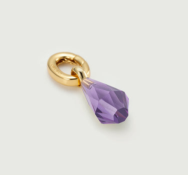 Lucky Charm Geometric Amethyst Pendant