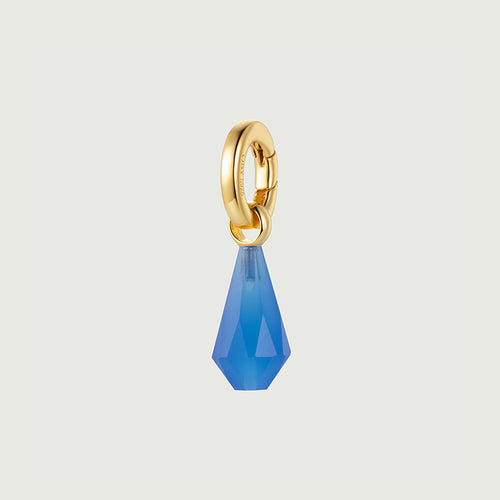 Lucky Charm Geometric Blue Onyx Pendant