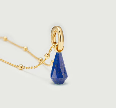 Lucky Charm Geometric Lazurite Pendant