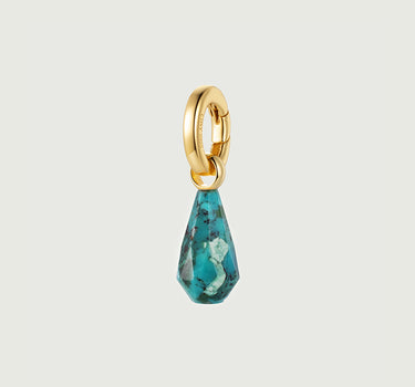 Lucky Charm Geometric Turquoise Pendant