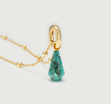 Lucky Charm Geometric Turquoise Pendant
