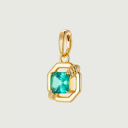 Luxe Emerald Pendant Charm 3.00 Carat