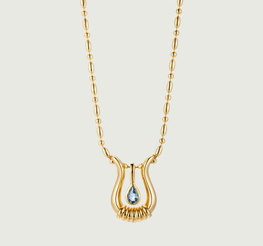 Lyre Gemstones Necklace Set