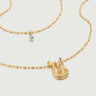 Lyre Gemstones Necklace Set