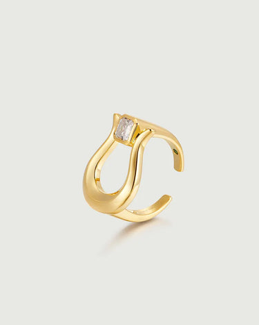 Lyre Moissanite Ring-obyjewelry