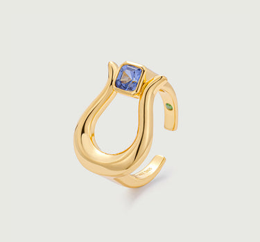 Lyre Sapphire Ring
