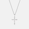 Marquise Cut Moissanite Cross Necklace