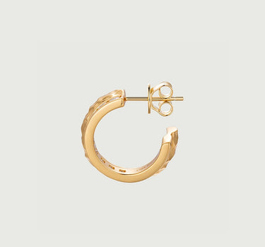 Moissanite Channel Set Hoop Earrings