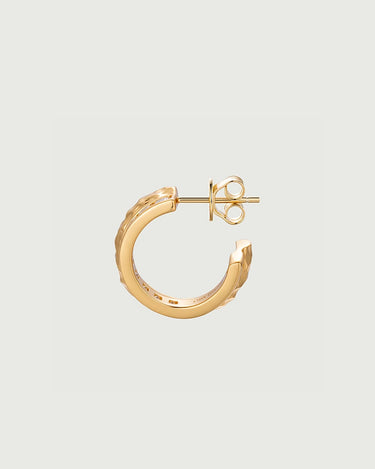 Moissanite Channel Set Hoop Earrings