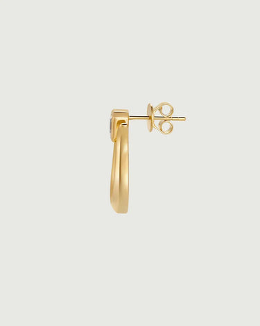 Moissanite Lyre Earrings-obyjewelry