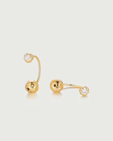 Moissanite Sphere Earrings