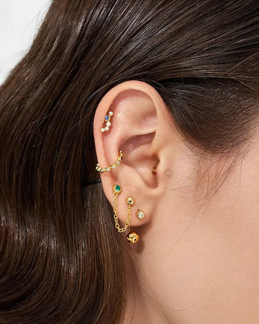 Moissanite Sphere Earrings
