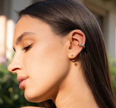 Moissanite Sphere Earrings