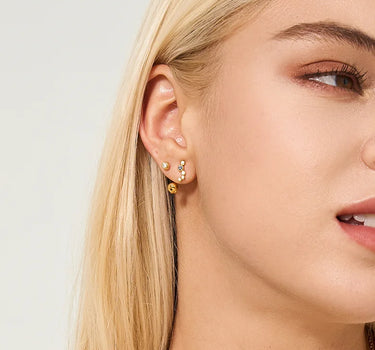 Moissanite Sphere Earrings