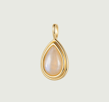 Moonstone Pear Pendant Charm