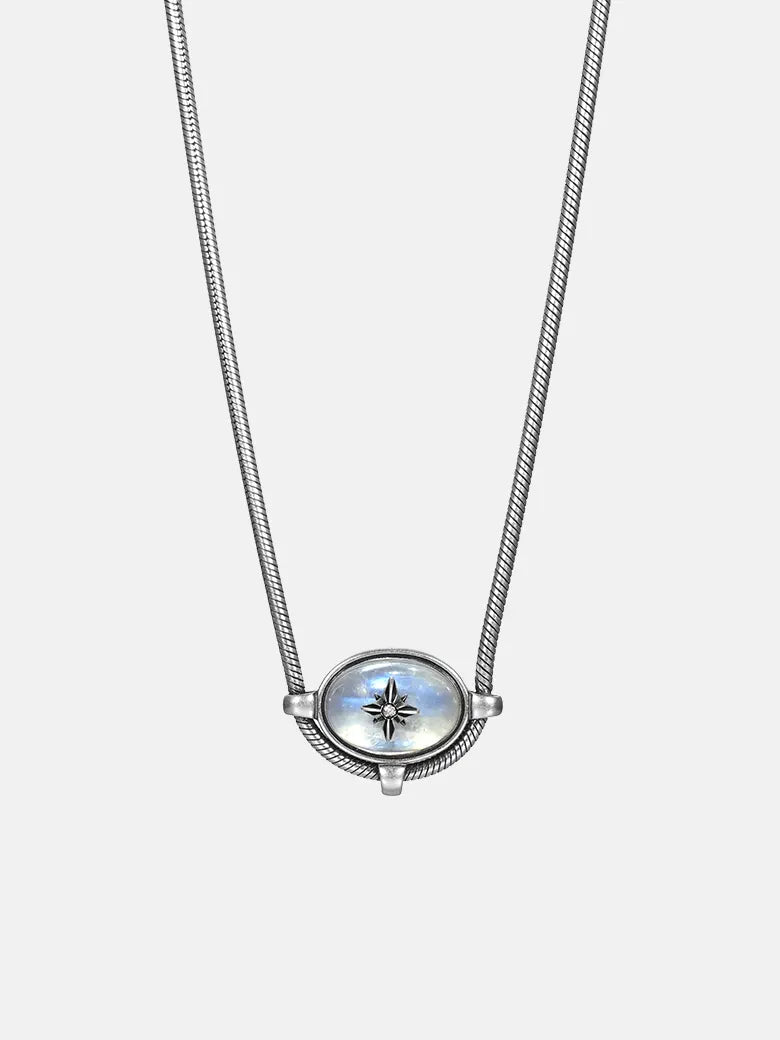 Moonstone Signature Charm Necklace