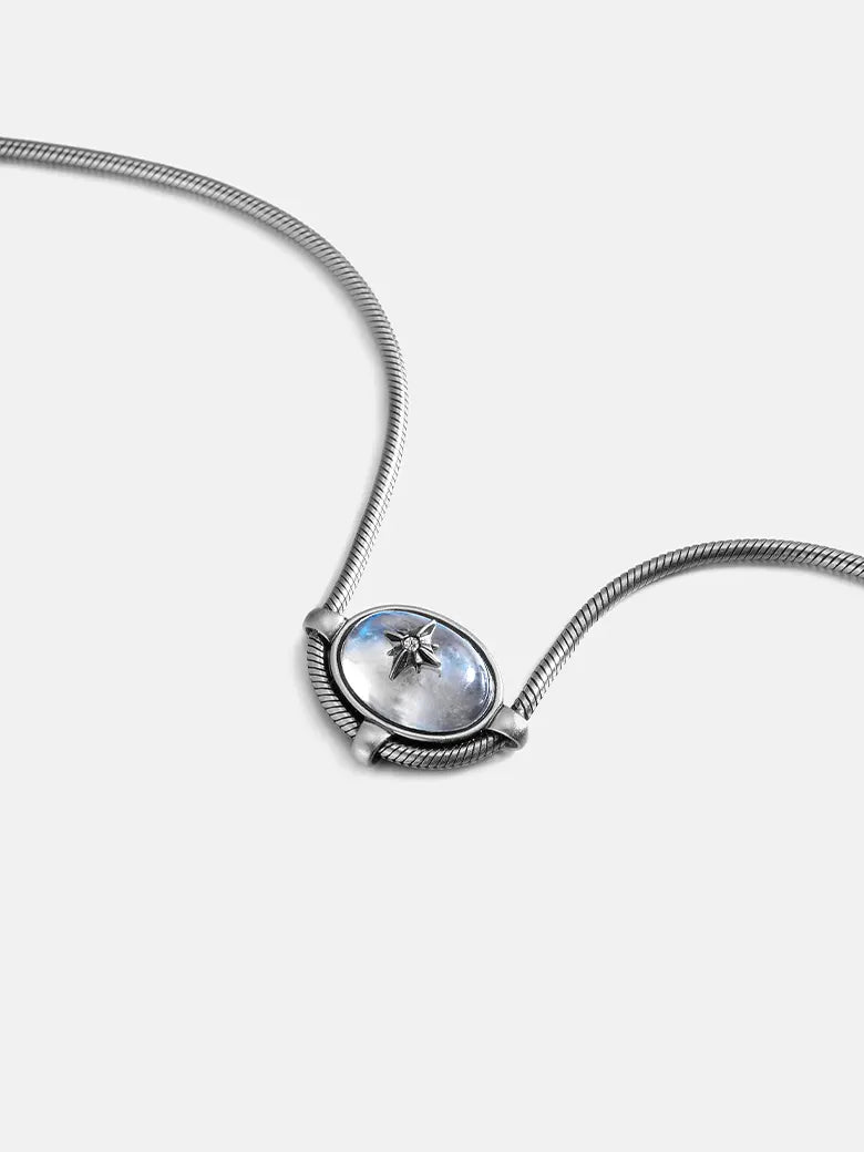 Moonstone Signature Charm Necklace