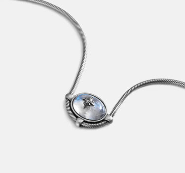 Moonstone Signature Charm Necklace-obyjewelry