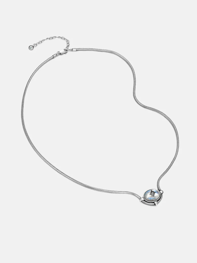 Moonstone Signature Charm Necklace