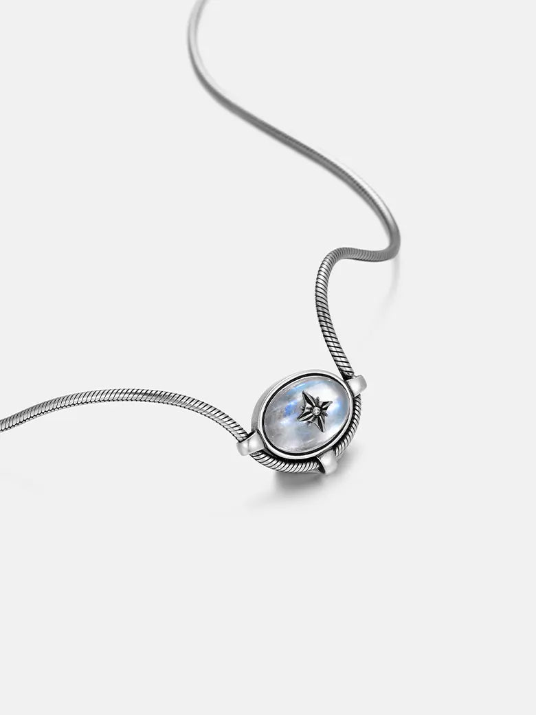 Moonstone Signature Charm Necklace