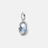 Moonstone Signature Silver Charm