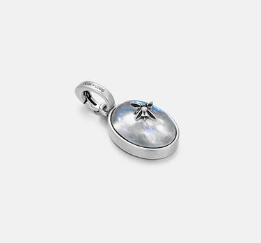 Moonstone Signature Silver Charm-obyjewelry