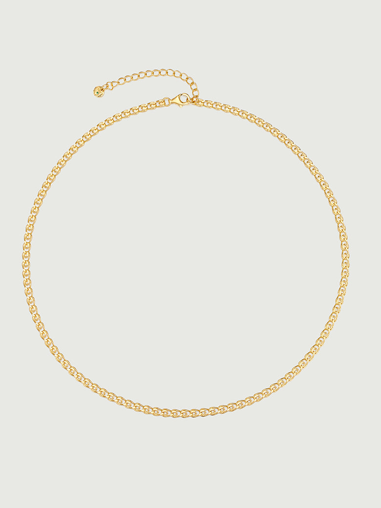 Eternal Loop Gold Chain Necklace