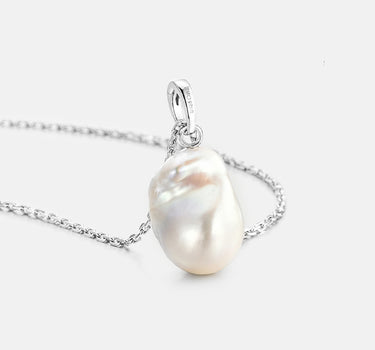 Natural Baroque Pearl Silver Pendant Charm
