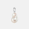 Natural Baroque Pearl Silver Pendant Charm