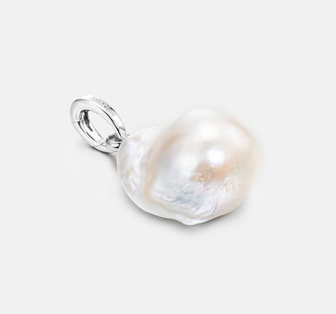 Natural Baroque Pearl Silver Pendant Charm