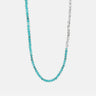 Natural Turquoise Nugget Beaded Necklace